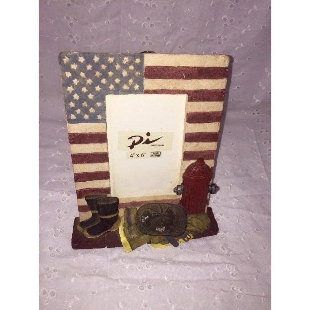 Pi Raised 3D Fire Fighter Photo Frame - Picture 8 of 8